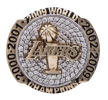 2009 Los Angeles Lakers NBA Championship 10K Ring with High Quality Genuine Diamonds and Original Presentation Box